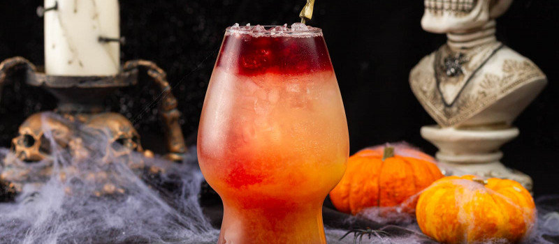 Blood Bath On The Beach - Halloween Hard Seltzer Cocktail