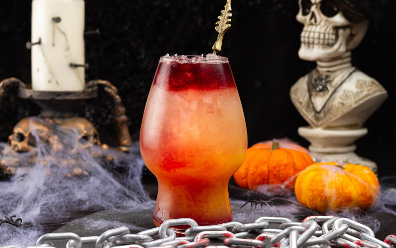 Blood Bath On The Beach - Halloween Hard Seltzer Cocktail