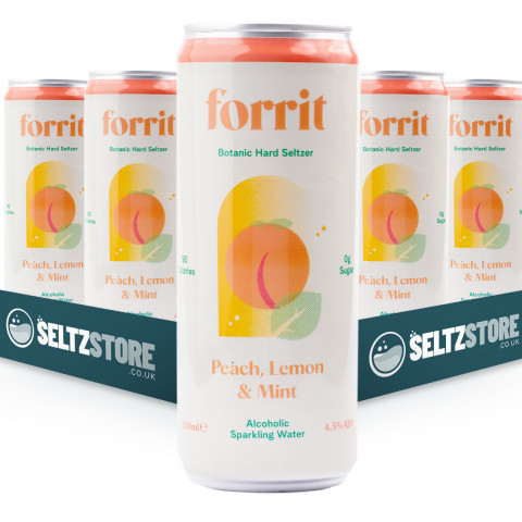 Forrit - Peach, Lemon & Mint Hard Seltzer Multipack (BBE DEC/21)