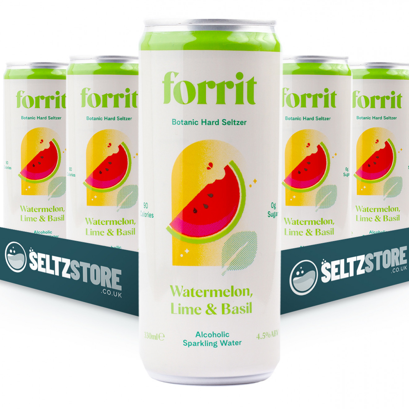 Forrit - Watermelon, Lime & Basil Hard Seltzer Multipack