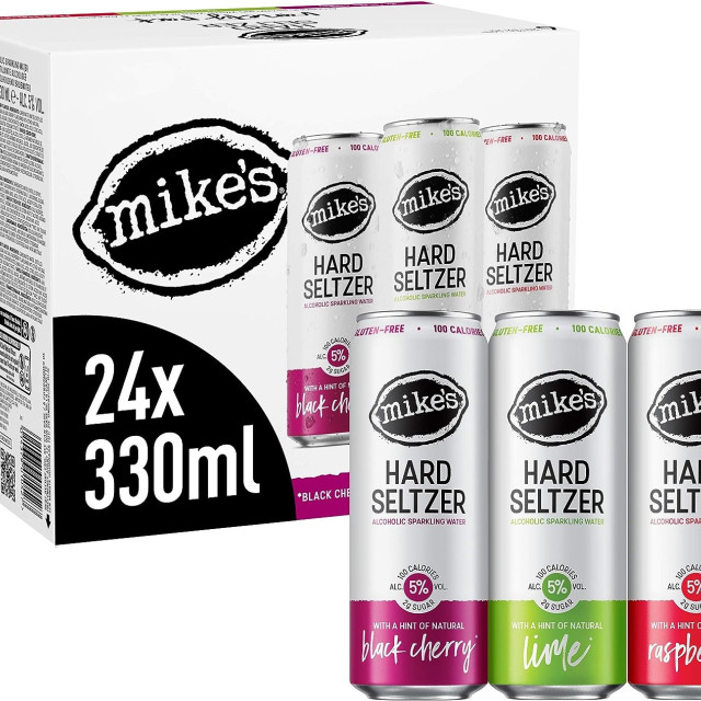 Mike's Hard Seltzer Variety pack, 5% Alcoholic Sparkling Water, 24 x 330 ml