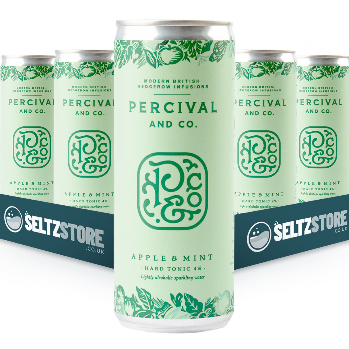 Percival & Co - Apple & Mint Hard Seltzer Tonic Multipack