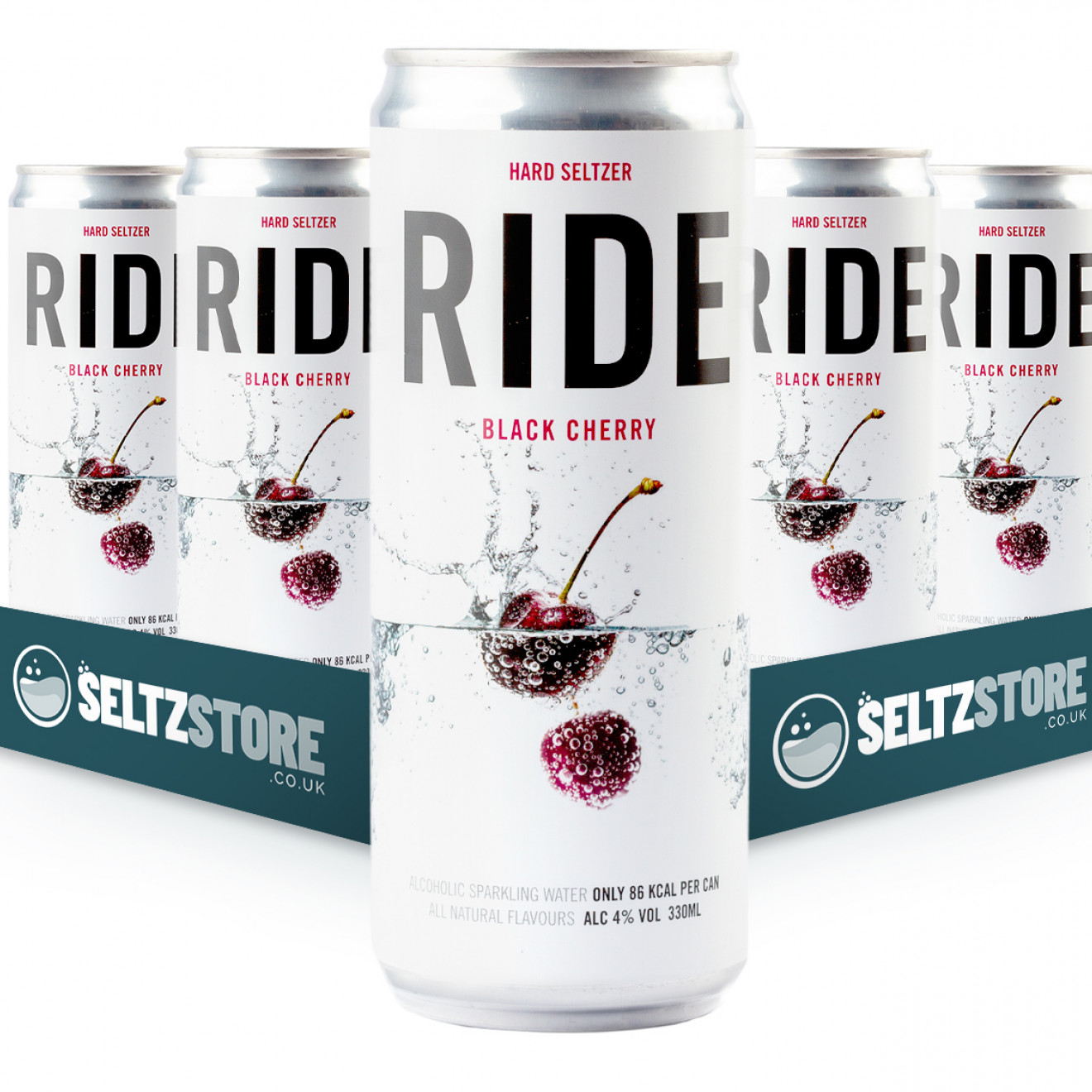 Ride Black Cherry Hard Seltzer