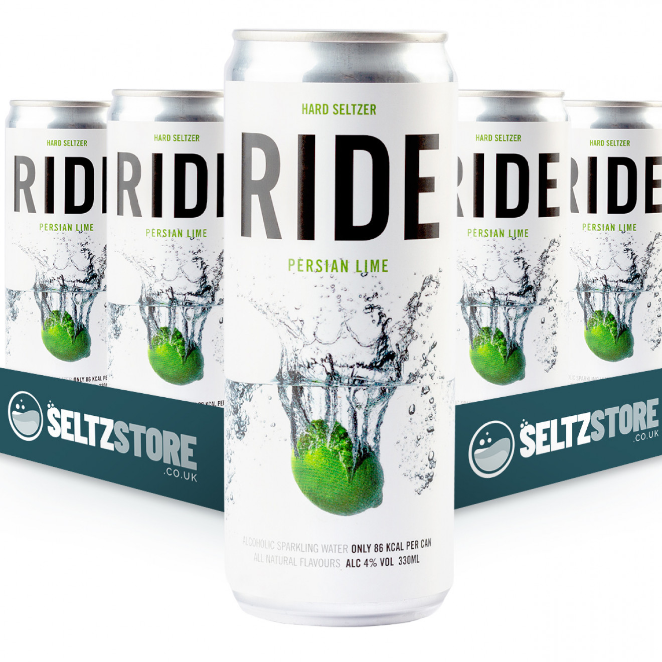 Ride - Persian Lime Hard Seltzer Multipack