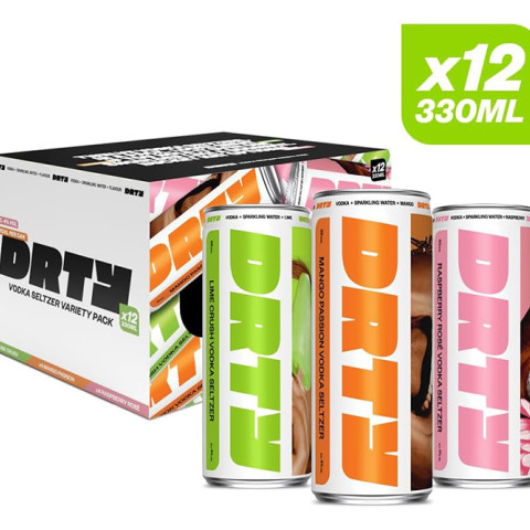 DRTY - Mango & Passion Fruit Vodka Hard Seltzer Multipack - X12