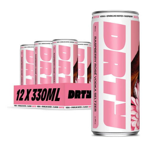 DRTY - Raspberry Rosé Vodka Hard Seltzer Multipack